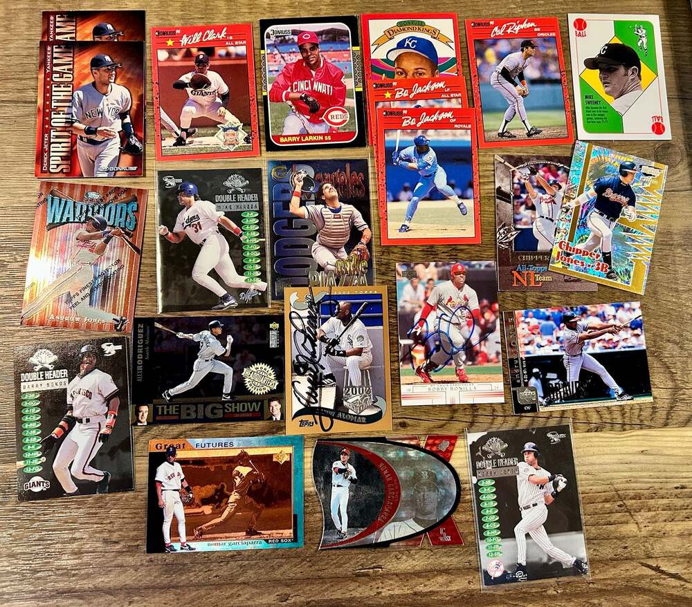 Assorted Vintage Baseball Trading Cards Lot - Topps, Donruss, Upper Deck
